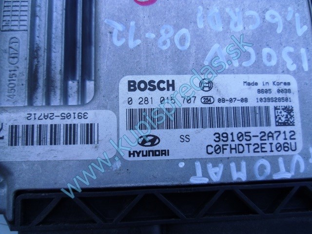 riadiaca jednotka motora na hyundai i30 1,6crdi, autodiely na hyundai i30