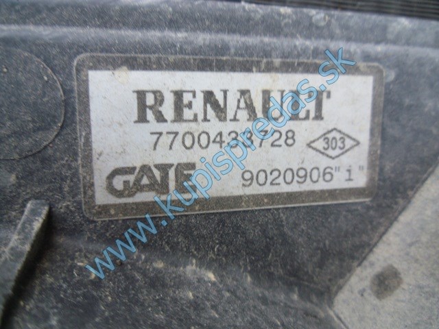 komplet chladiče na renault scénic 1,6i, autodiely na renault scénic, 