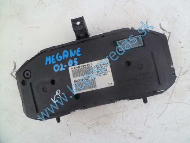 tachometer na renault megane 2 1,6i, 8200364007, 