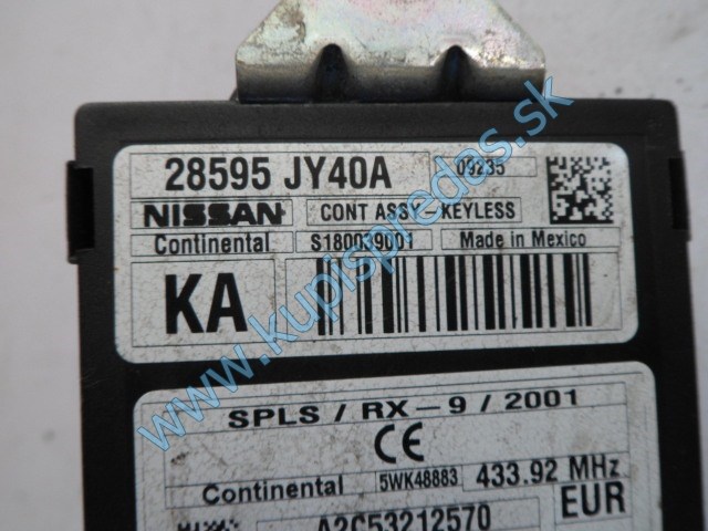 modul riadenia na renault koleos, 28595JY40A, 