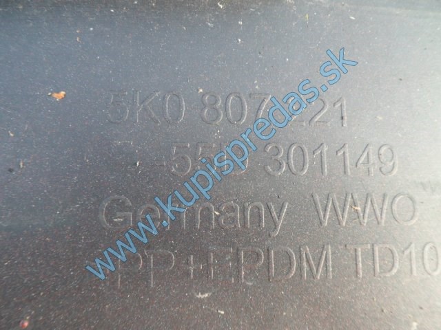 predný nárazník na vw volkswagen golf 6 HB, 5K0807221