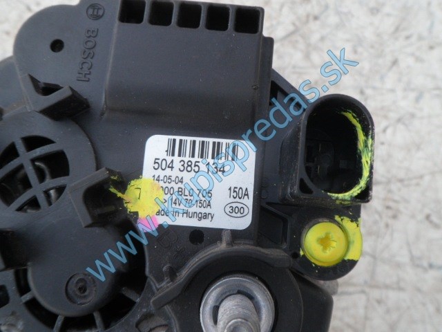 alternátor na fiat ducato 2,3jtd, 150A, 504385134