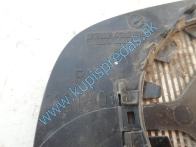 pravé sklo zrkadla na suzuki swift, 3301-401