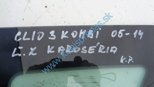 ľavé zadné sklo do karosérie na renault clio 3 kombi, 