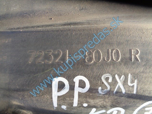 pravý predný podblatník na suzuki sx4, 72321-80J0R