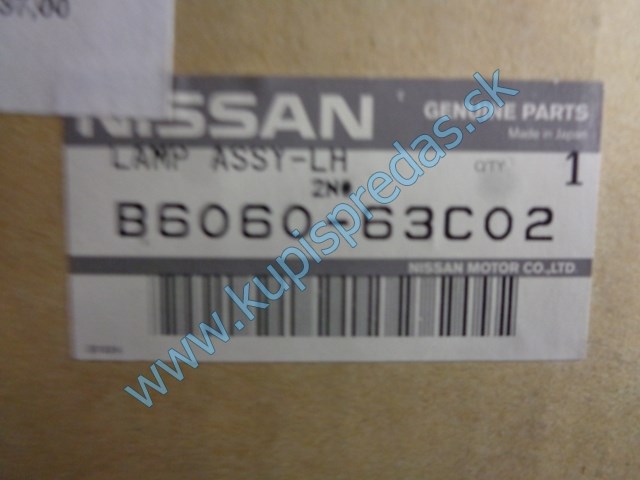 pravé predné svetlo na nissan sunny, N14, 2729091E