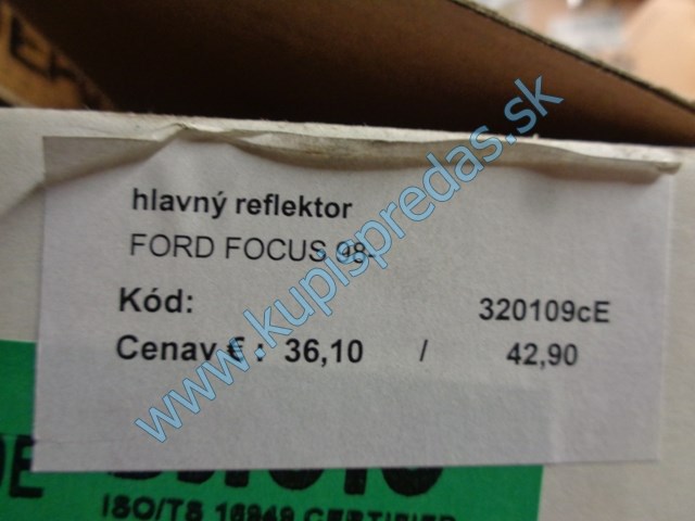 ľavé predné svetlo na ford focus I, lift  320109CE