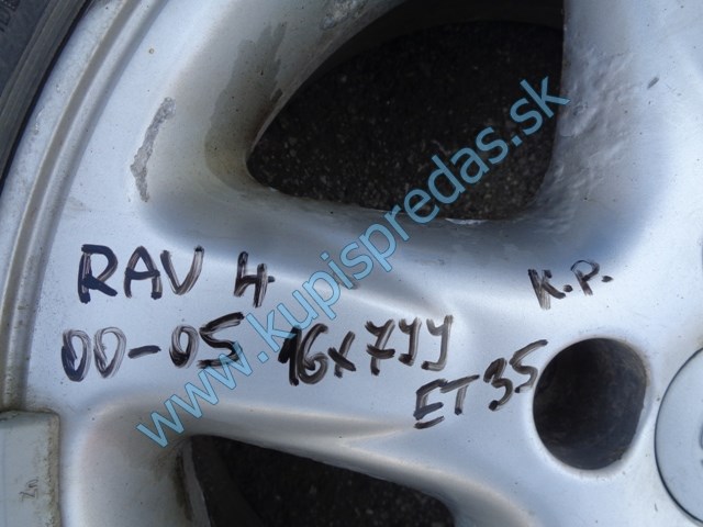 elektróny na toyotu rav4, 16x7J ET35, 215/70 R16