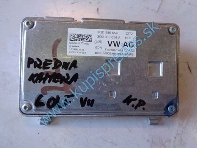 predná kapera, radar na vw volkswagen golf VII, 3QD980654