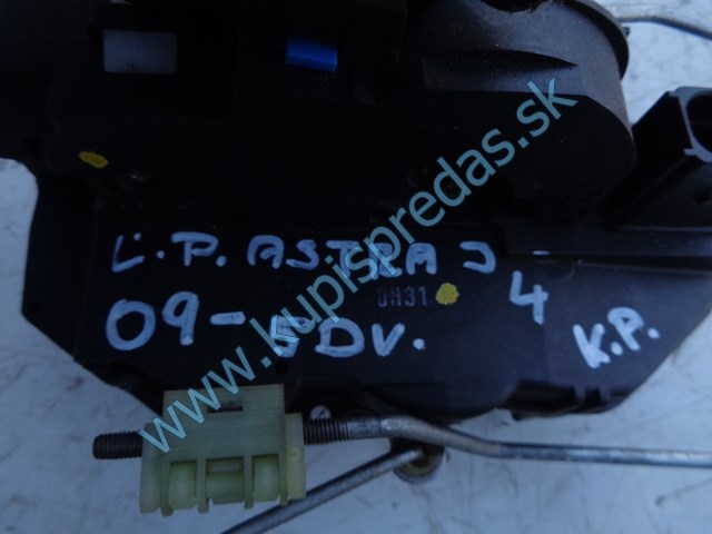 ľavý predný zámok do dverí na opel astu IV, 3023881, 6 pin