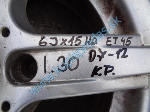 elektróny na hyundai i30, disky, 6Jx15H2, ET45, 