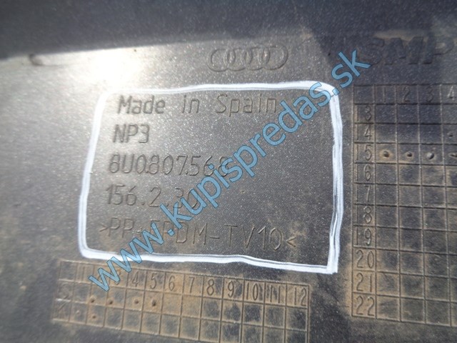 zadný spoiler nárazníka na audi q3, 8u0807568