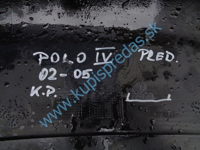 predný spoiler nárazníka na vw volkswagen polo, 6Q0805903