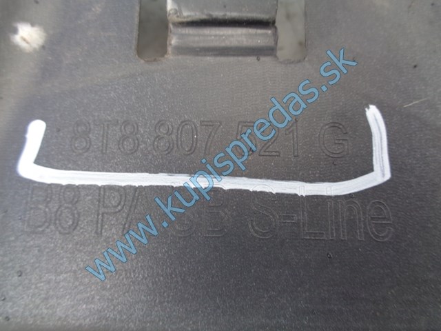 zadný spoiler nárazníka na audi a5 s-line lift, 8T8807521G