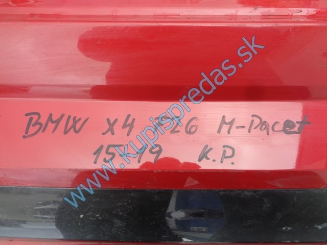 zadný nárazník na bmw X4 F26, zadný nárazník, M-Paket, 