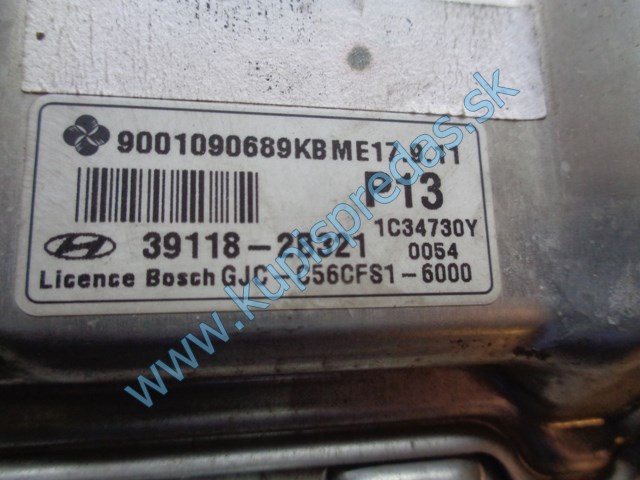 riadiaca jednotka motora na hyundai ix20, 1,6 16V39118-2B321