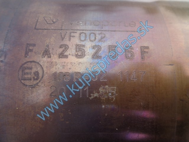 DPF filter na fiat doblo II 1,6jtd, FA25256F