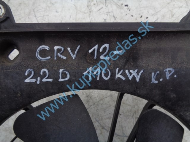 ventilátor chladiča na hondu crv, 2,2, mf022740-6220