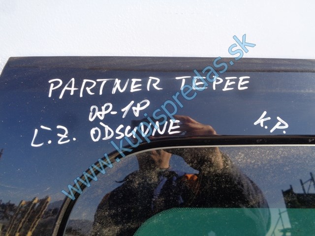 ľavé zadné odsuvné dvere na peugeot partner III, 