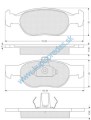  S BD S208 Brzdové dostičky, platničky Starline xx